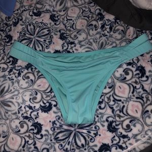 Blue bikini bottoms